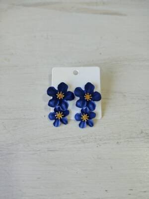 AROS DE FIESTA FLORES COLGANTES AZUL