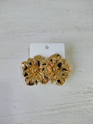 AROS CHAPON FLOR DORADO